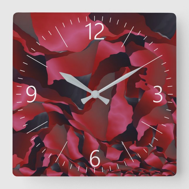 Reloj Cuadrado Absorción rojiza (Anverso)