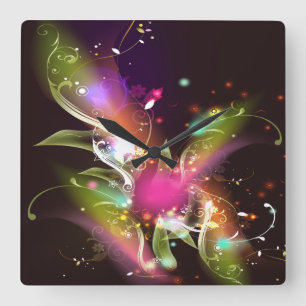 Reloj Cuadrado Abstract Art 22 Clock