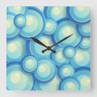 Abstract blue in green