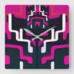 Reloj Cuadrado Abstract Fiend - Ken Gage Art