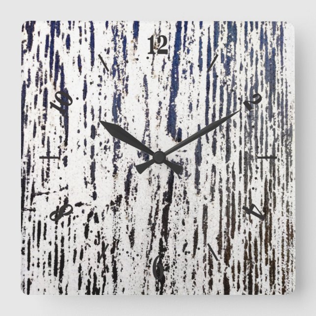 Reloj Cuadrado Abstract pattern square wall clock (Anverso)