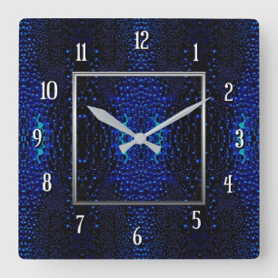 Reloj Cuadrado Abstract Raindrops Pattern Square Wall Clock