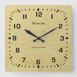 Reloj Cuadrado Acabado Falso Sol Toscano 2.0
