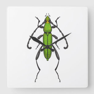 Reloj Cuadrado Aceite verde