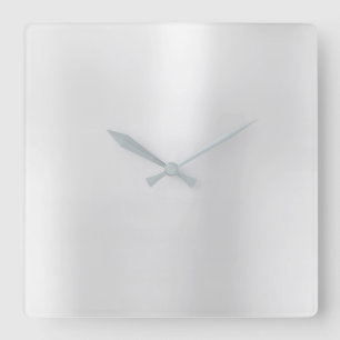 Reloj Cuadrado Acero metálico mínimo de Monochrom de los gris