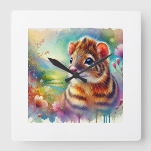 Reloj Cuadrado Acouchi in a Colorful Forest 240824AREF121 - Water