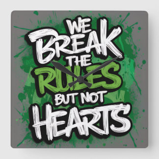 Reloj Cuadrado Acryl Wanduhren