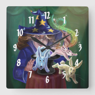 Reloj Cuadrado Acto de Magia
