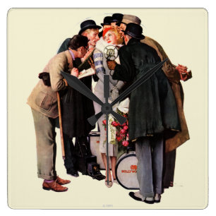 Reloj Cuadrado Actriz joven de Hollywood