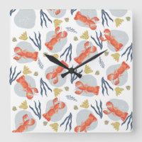 Acuarela Lobster Crustacean Beach Sand Dollars 