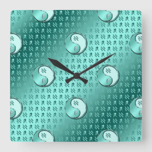Reloj Cuadrado Acuario