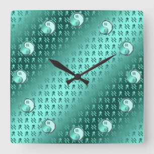 Reloj Cuadrado Acuario