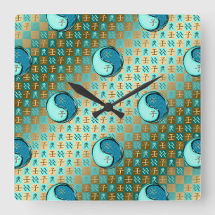Reloj Cuadrado Acuario & Rata de Agua