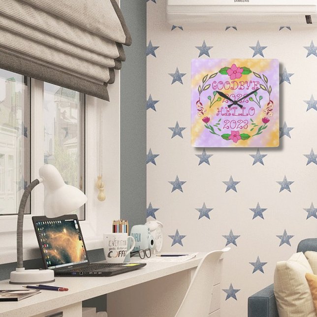 RELOJ CUADRADO ADIÓS 20XX HOLA 20XX (Subido por el creador)