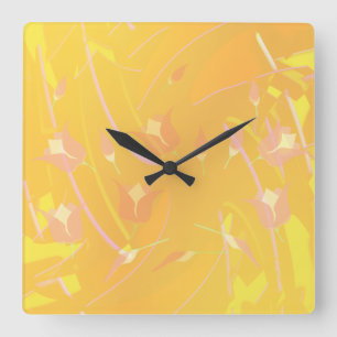 Reloj Cuadrado Adormidera turca