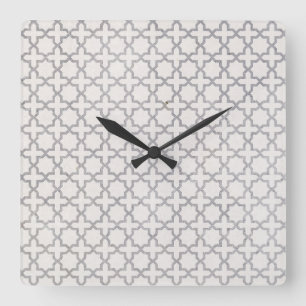 Reloj Cuadrado Adorno elegante arabesco