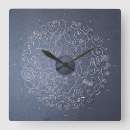 Reloj Cuadrado adornos de alambre de aluminio