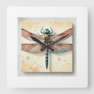 Reloj Cuadrado Aethriamanta Dragonfly 100724IREF110 - Watercolor