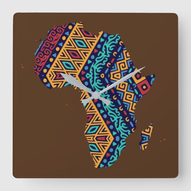Reloj Cuadrado África (Anverso)