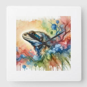 Reloj Cuadrado Afrovenator 210724AREF103 - Watercolor