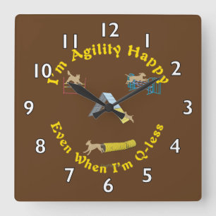 Reloj Cuadrado Agilidad feliz