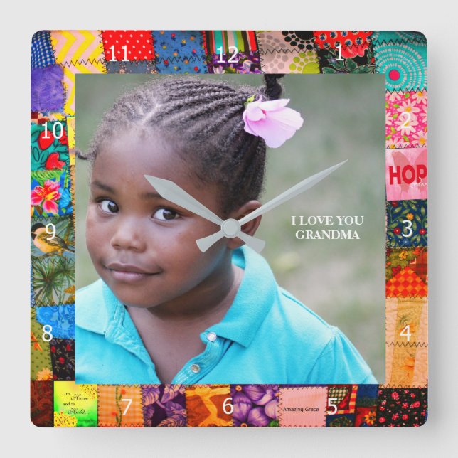 RELOJ CUADRADO AGREGAR FOTO* (Anverso)