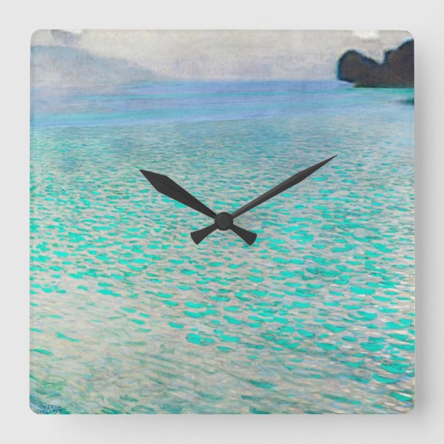 Reloj Cuadrado Aguas tranquilas (Anverso)
