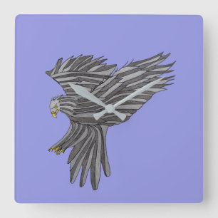 Reloj Cuadrado Águila Azul