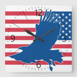 Reloj Cuadrado Águila de Estados Unidos