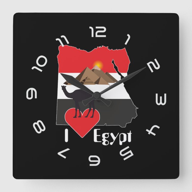 Reloj Cuadrado Ägypten - Egipto Uhr (Anverso)