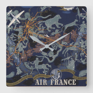 Reloj Cuadrado Air France : De nuit et de jour dans tous les ciel