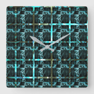 Reloj Cuadrado ¿Ajedrez, cuadrados o imagen diferentes bajo la re