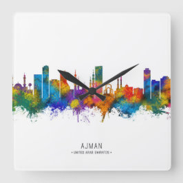Reloj Cuadrado Ajman UAE Skyline