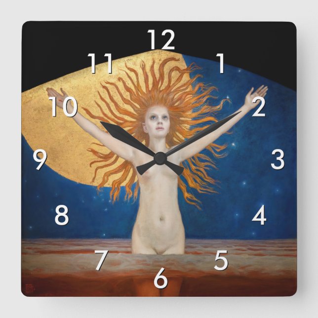 Reloj Cuadrado Akseli Gallen-Kallela - Ad Astra (Anverso)