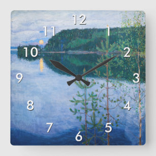 Reloj Cuadrado Akseli Gallen-Kallela - Noche de primavera