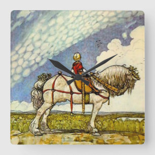 Reloj Cuadrado “Al ancho mundo” de John Bauer