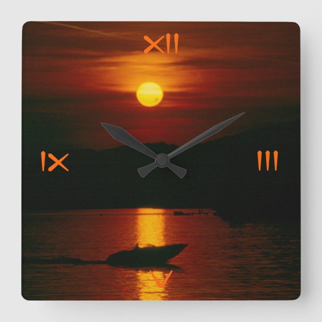 Reloj Cuadrado Al cual el tiempo golpea (Anverso)