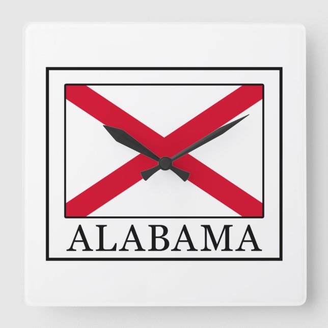 Reloj Cuadrado Alabama (Anverso)