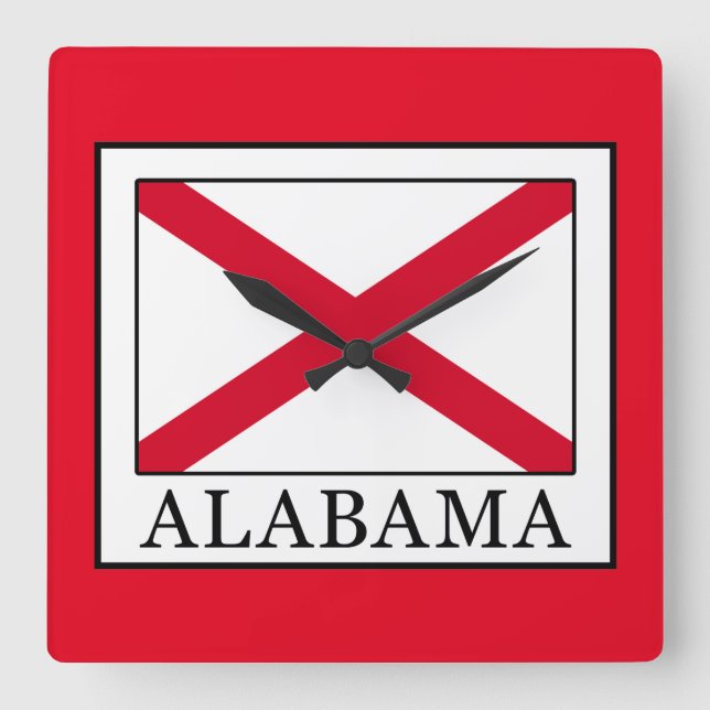 Reloj Cuadrado Alabama (Anverso)