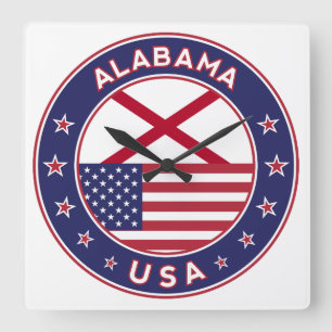 Reloj Cuadrado Alabama