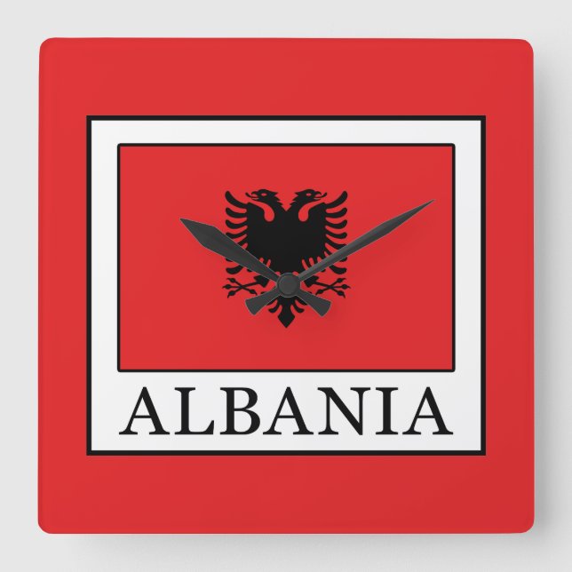 Reloj Cuadrado Albania (Anverso)