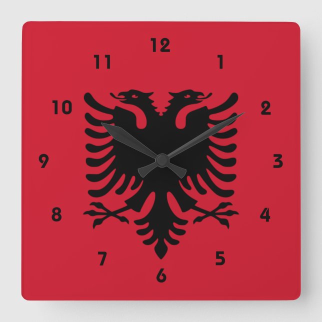 Reloj Cuadrado albania (Anverso)