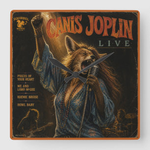 Reloj Cuadrado Álbum de Canis Joplin: una Parodia