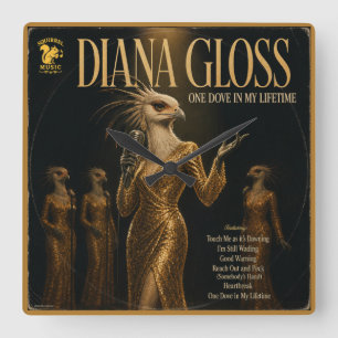 Reloj Cuadrado Álbum de Diana Gloss: una Parodia