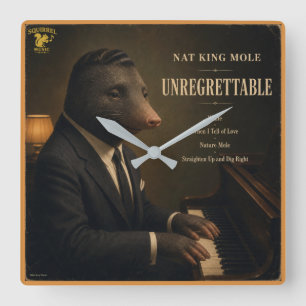 Reloj Cuadrado Álbum de Nat King Mole: una Parodia