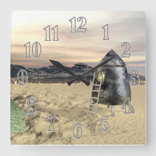 Reloj Cuadrado Alien Lander
