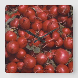 Reloj Cuadrado Alimentos