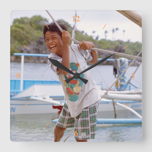 Reloj Cuadrado All Roped Up. (Anverso)