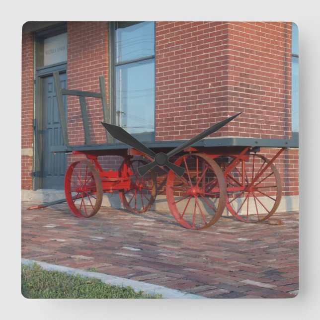 Reloj Cuadrado almacén ferroviario (Anverso)