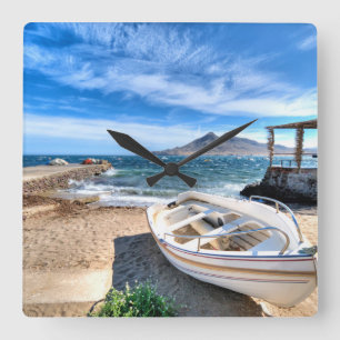 Reloj Cuadrado Almería, La Isleta Del Moro el   marcha